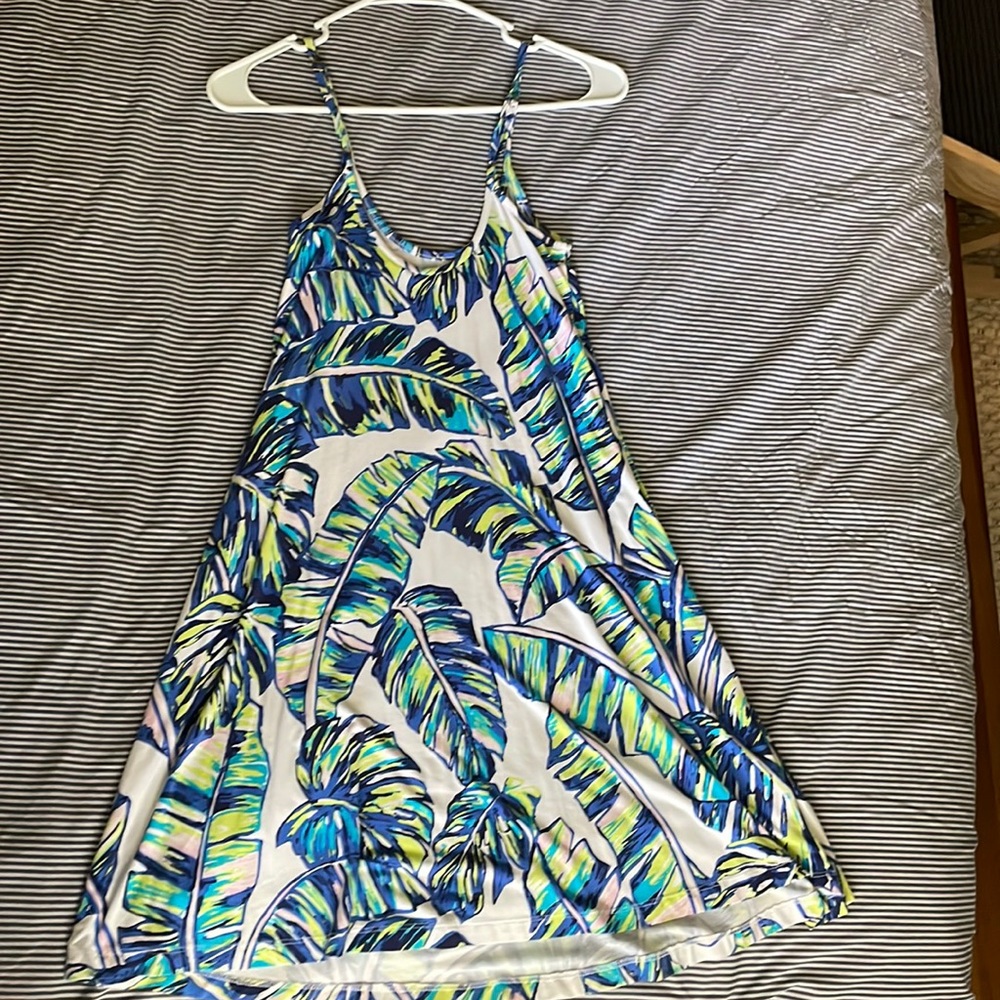 Tori Richards Flowy Palm Dress